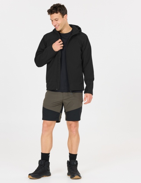 Męska kurtka softshell Whistler Frontier z kapturem i membraną, czarny, przód