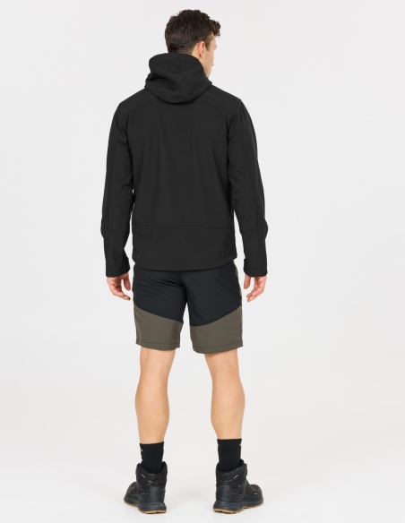 Męska kurtka softshell Whistler Frontier z kapturem i membraną, czarny, tył