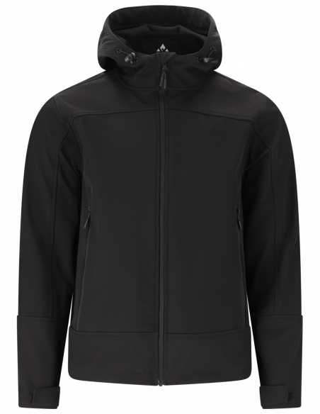 Męska kurtka softshell Whistler Frontier z kapturem i membraną, czarny, przód