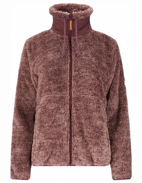 Bluza polarowa damska Whistler Mossi z polaru pile, liliowy, przód