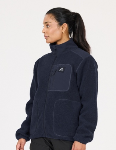 Bluza polarowa damska Whistler Felis, niebieski, na modelu, przód