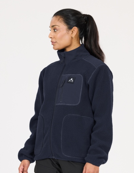 Bluza polarowa damska Whistler Felis, niebieski, na modelu, przód