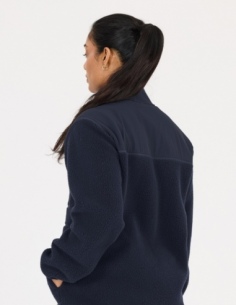 Bluza polarowa damska Whistler Felis, niebieski, na modelu, przód 2