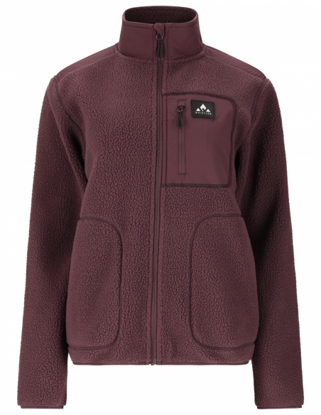 Bluza polarowa damska Whistler Felis, czerwony, przód