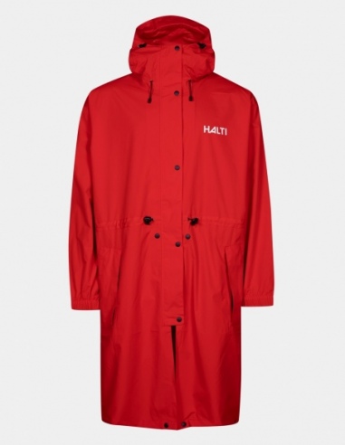 Płaszcz trenerski przeciwdeszczowy unisex Halti Coach, czerwony, przód