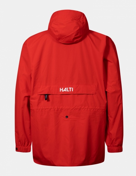 Płaszcz trenerski przeciwdeszczowy unisex Halti Coach, czerwony, tył