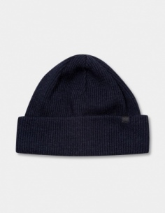 Czapka zimowa beanie z wełny merino unisex Halti Pehmee, niebieski, przód