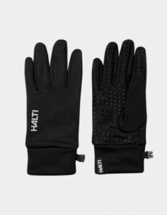 Rękawiczki sportowe z dzianiny unisex Halti Kunnar II, czarny, przód