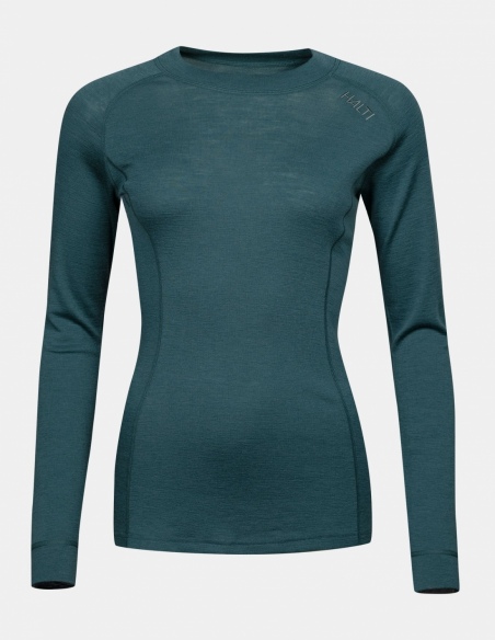 Komplet termoaktywny damski Halti Hossa II Merino, zielony, przód