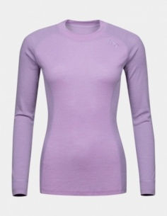 Komplet termoaktywny damski Halti Hossa II Merino, fioletowy, przód