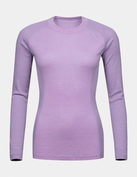 Komplet termoaktywny damski Halti Hossa II Merino, fioletowy, przód