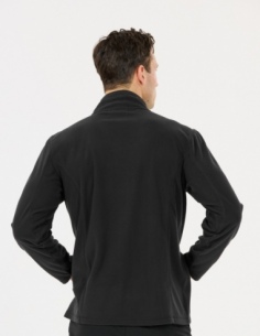 Bluza polarowa męska Whistler Romark z pełnym zamkiem YKK, czarny, przód 2