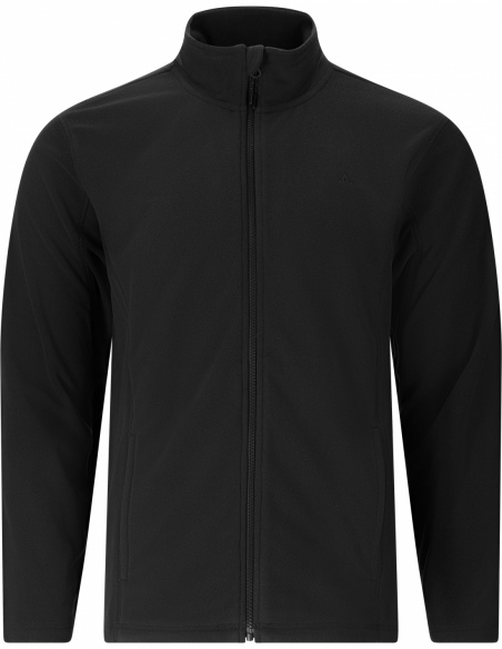 Bluza polarowa męska Whistler Romark z pełnym zamkiem YKK, czarny, przód