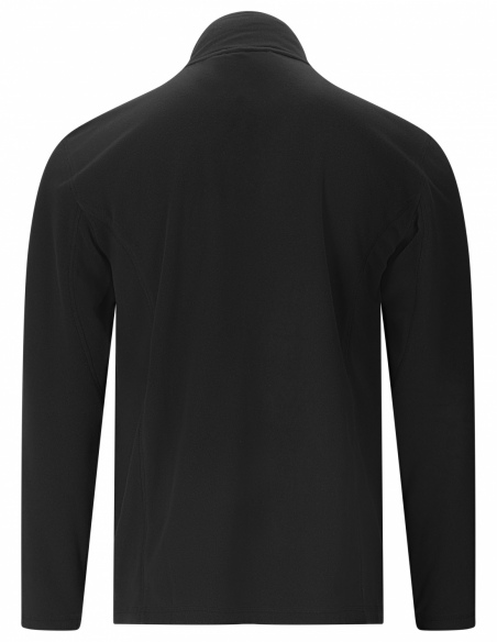Bluza polarowa męska Whistler Romark z pełnym zamkiem YKK, czarny, tył