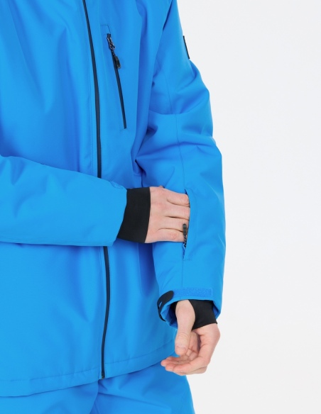Kurtka narciarska męska Whistler Drizzle W-PRO 10000, błękitny, na modelu, detal