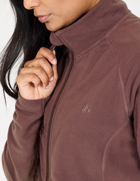 Bluza polarowa damska Whistler Romark z poliestru z recyklingu, liliowy, detal