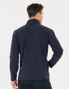 Bluza polarowa męska Whistler Romark z pełnym zamkiem YKK, niebieski, przód 2
