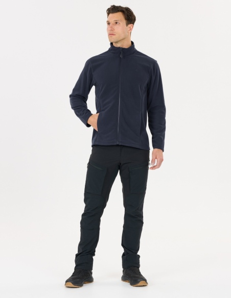 Bluza polarowa męska Whistler Romark z pełnym zamkiem YKK, niebieski, przód