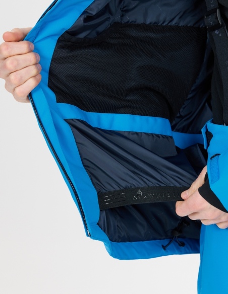 Kurtka narciarska męska Whistler Drizzle W-PRO 10000, błękitny, na modelu, detal