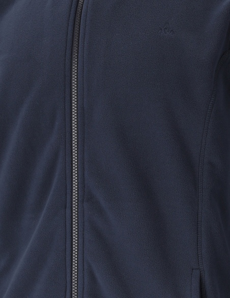 Bluza polarowa męska Whistler Romark z pełnym zamkiem YKK, niebieski, detal