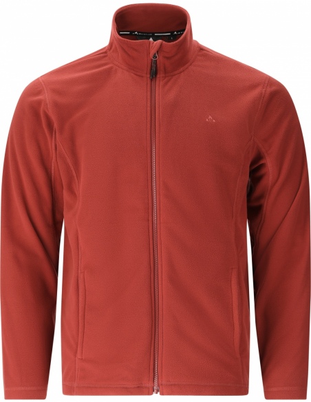 Bluza polarowa męska Whistler Romark z pełnym zamkiem YKK, brązowy, przód