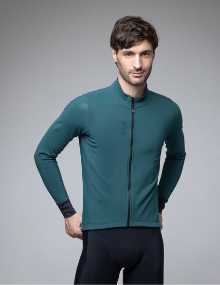 Kurtka rowerowa męska Alé Cycling Pragma Fondo 3.0, zielony, na modelu, przód