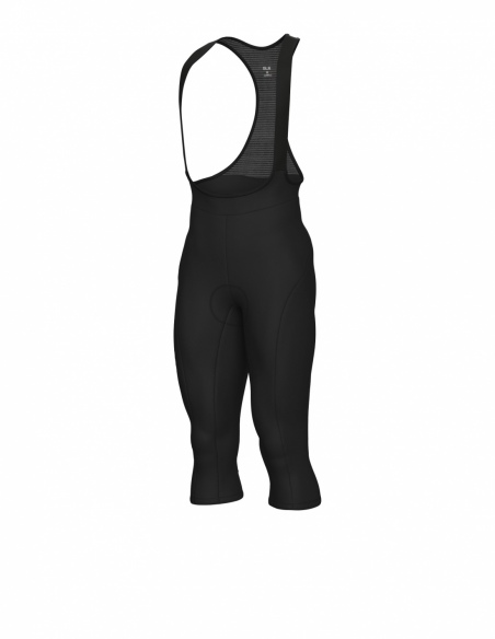 Spodnie rowerowe męskie 3/4 Alé Cycling Solid Winter 2.0, czarny, przód