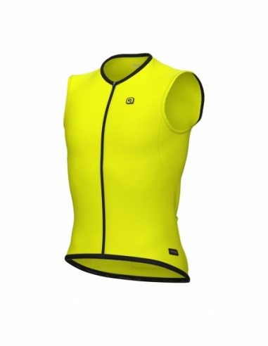 Kamizelka rowerowa męska Alé Cycling PR-E Thermo 2.0, żółty, przód