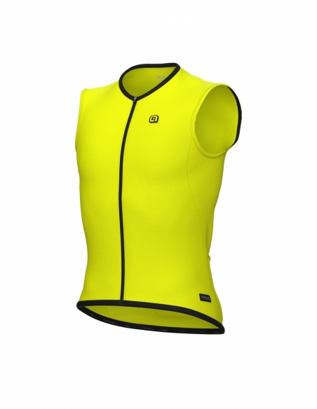 Kamizelka rowerowa męska Alé Cycling PR-E Thermo 2.0, żółty, przód