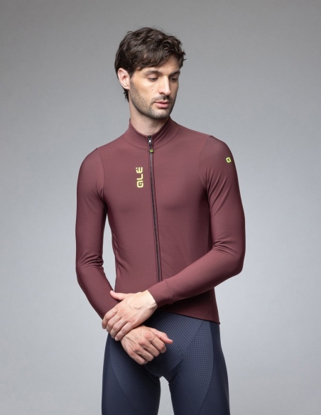 Bluza rowerowa męska Alé Cycling Solid Fondo 3.0, zielony, na modelu, przód