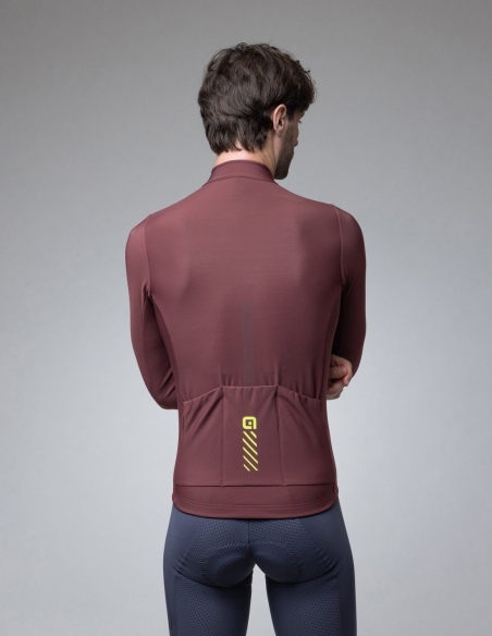 Bluza rowerowa męska Alé Cycling Solid Fondo 3.0, zielony, na modelu, tył