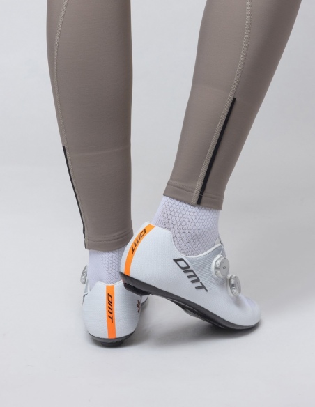 Spodnie rowerowe damskie Alé Cycling Solid Winter 2.0, szary, na modelu, przód