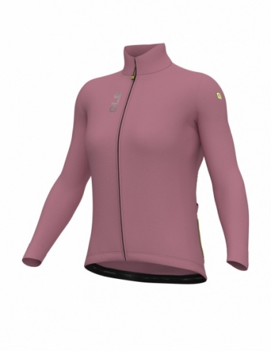 Bluza rowerowa damska Alé Cycling Solid Fondo 3.0, róż, przód