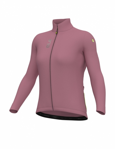 Bluza rowerowa damska Alé Cycling Solid Fondo 3.0, róż, przód