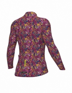 Bluza rowerowa damska Alé Cycling Solid Flowery, różowy, przód 2