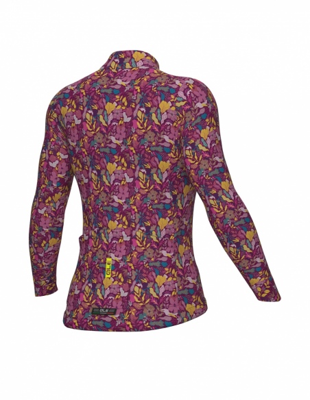 Bluza rowerowa damska Alé Cycling Solid Flowery, różowy, tył