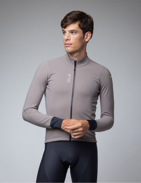 Kurtka rowerowa męska Alé Cycling Pragma Fondo 3.0, szary, na modelu, przód