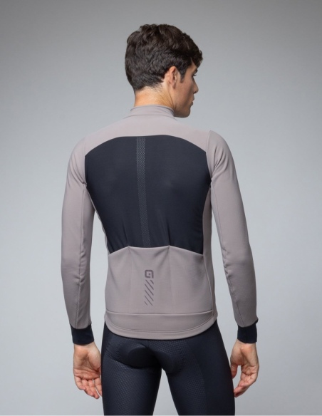 Kurtka rowerowa męska Alé Cycling Pragma Fondo 3.0, szary, na modelu, tył