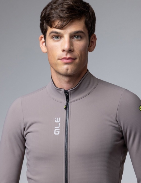 Kurtka rowerowa męska Alé Cycling Pragma Fondo 3.0, szary, na modelu, przód