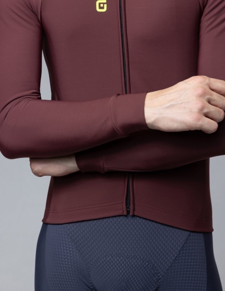 Bluza rowerowa męska Alé Cycling Solid Fondo 3.0, zielony, na modelu, przód
