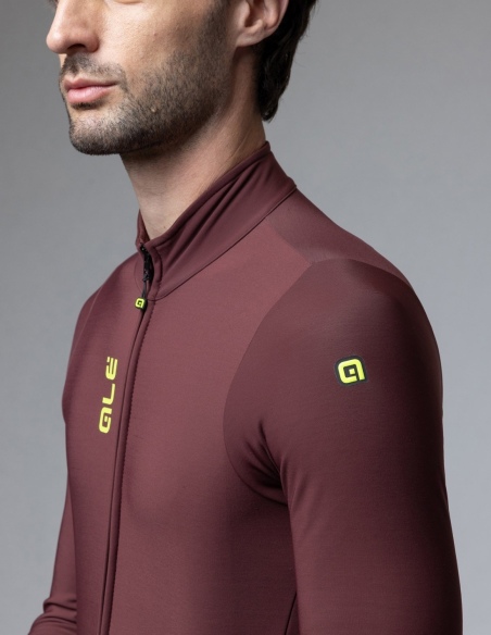 Bluza rowerowa męska Alé Cycling Solid Fondo 3.0, zielony, na modelu, przód