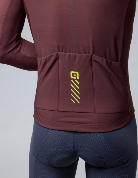 Bluza rowerowa męska Alé Cycling Solid Fondo 3.0, zielony, na modelu, przód