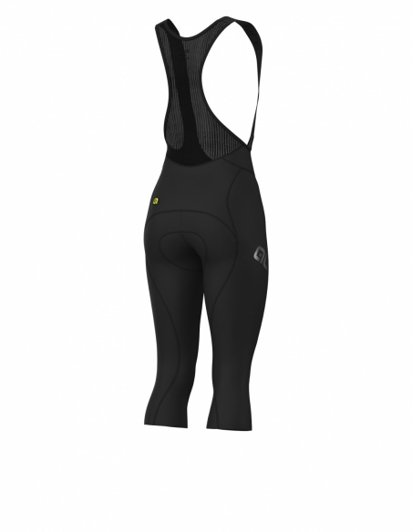 Spodnie rowerowe damskie 3/4 Alé Cycling Pragma Winter, czarny, tył
