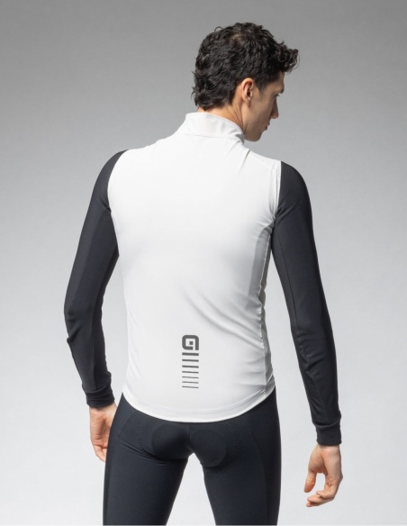 Kamizelka rowerowa unisex Alé Cycling Klimatik K-Solution, beżowy, na modelu, tył