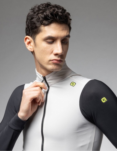 Kamizelka rowerowa unisex Alé Cycling Klimatik K-Solution, beżowy, przód