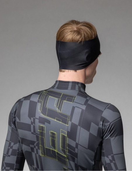 Opaska rowerowa Alé Cycling Strada 2.0, żółty, na modelu, tył