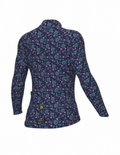 Bluza rowerowa damska Alé Cycling Solid Flowery, niebieski, przód 2