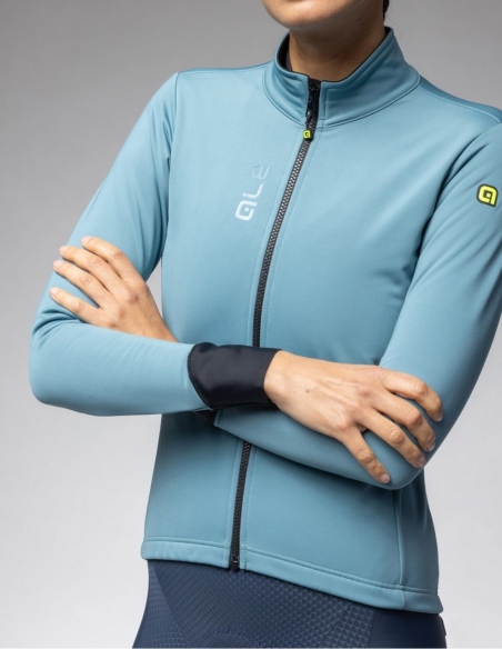 Kurtka rowerowa damska Alé Cycling Pragma Fondo 3.0, zielony, na modelu, przód