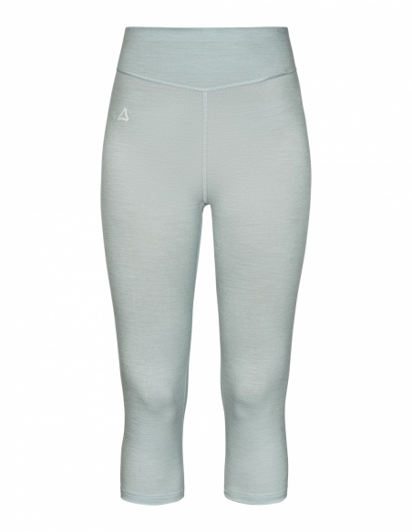 Legginsy termoaktywne 3/4 merino damskie Schöffel Luterra, szary, przód