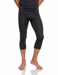 Legginsy termoaktywne 3/4 merino męskie Schöffel Luterra, czarny, na modelu, przód